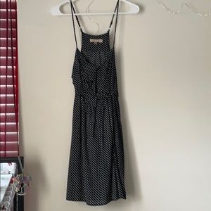 Fun2fun lightweight black white polka dotted dress